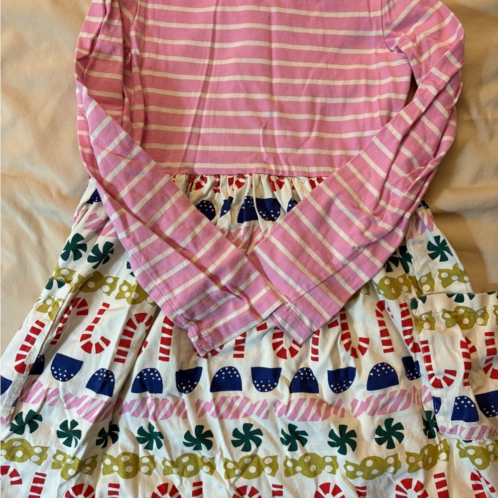 Hanna Andersson Pink and White Striped dress